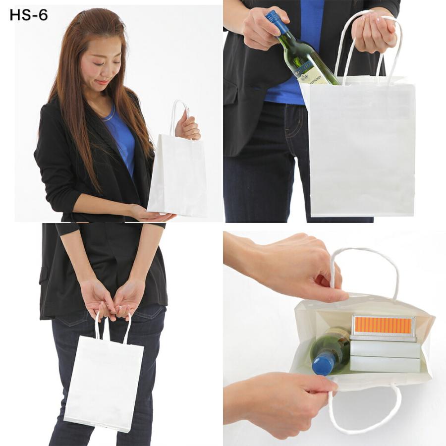 紙袋 無地 白 ミニサイズ 取っ手 小 白無地 極小 手提げ 50枚