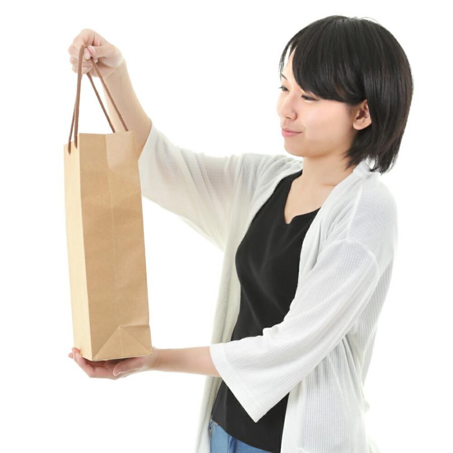 紙袋 おしゃれ 縦長 茶色 手提げ 無地 ギフト用 プレゼント 高級 K-200 10枚 50枚 300枚 200x100x365の画像
