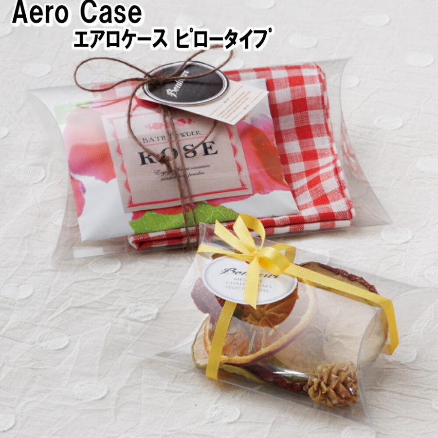 クリアケース クリアボックス 透明ケース ラッピング エアロケース ピロー AP-70 115W×30D×170(140)H 材質：PVC 300枚の画像