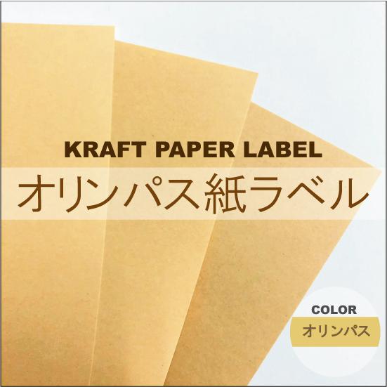 A4／100枚入【オリンパス紙ラベル（薄茶）普通粘着】【送料区分B