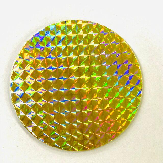 金銀ホログラム円形台紙(直径75mm)|inoueprinting|03