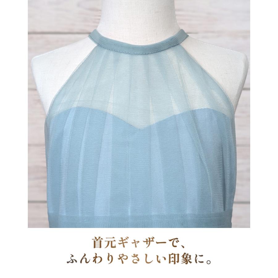 子どもドレス 子供 ロングドレス 高級ドレス 子供 シンプル 上品 フォーマル フラワーガール 華やか 上品 エレガント 豪華 ブルー グレー ステージ 写真映えの画像