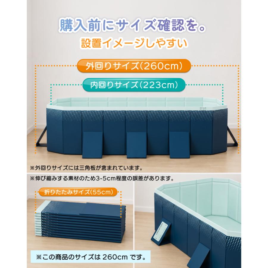 折りたたみプール 空気入れ不要 家庭用プール 大型 子供用 ファミリープール 水遊び 庭 ベランダ 屋外 室内 収納簡単 排水口付き 折り畳み式 グレー ネイビーの画像