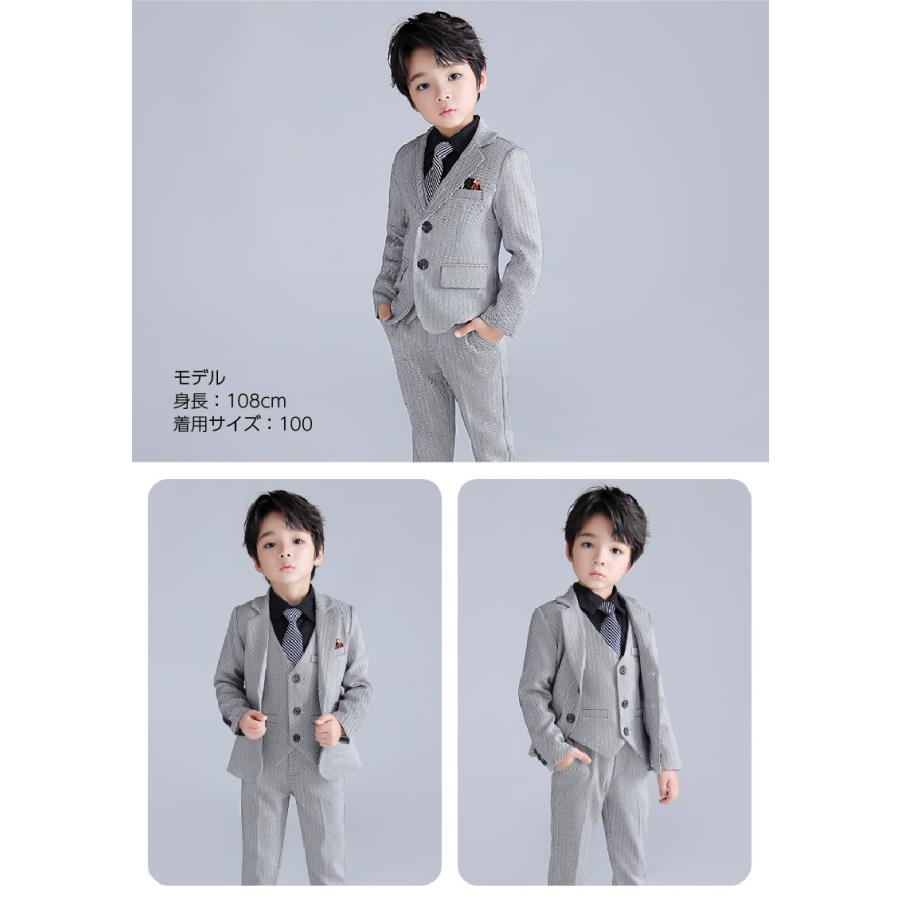 ☆キッズフォーマルスーツ上下セット グレー120