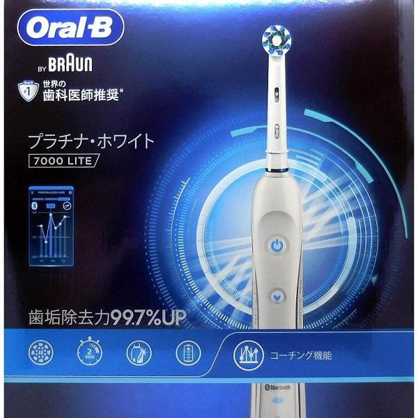 ブラウン オーラルB 電動歯ブラシ プラチナホワイト 7000 電動 