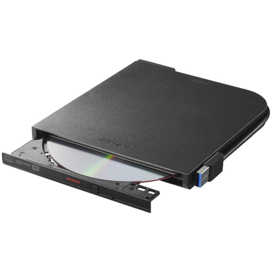 BUFFALO USB3.1(Gen1)/3.0 外付け DVD/CDドライブ バスパワー W ...
