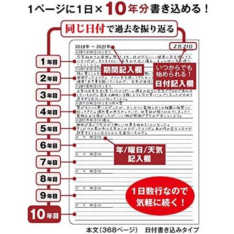 日記帳 10年日記 アーティミス 十年一昔 日記  B6 DP10 | ARTEMIS（雑貨） | 04