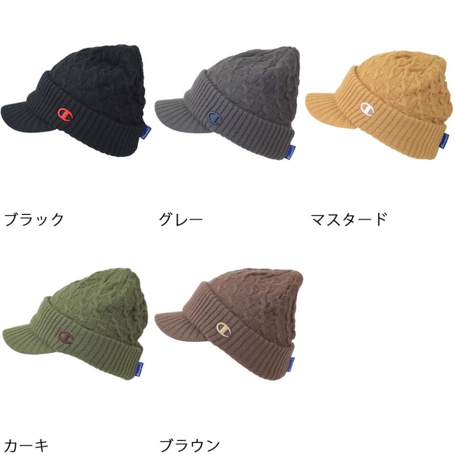 Champion（チャンピオン） つば付き ニットキャップ つば付き ニット帽