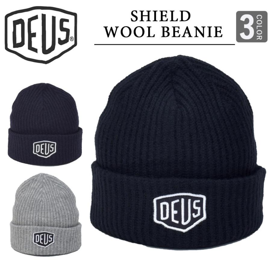 Deus Ex Machina デウス エクス マキナ ニット帽 シールド ビーニー キャップ Shield Beanie Cap ウール ユニセックス ブランド インポート メンズ レディース Dsn Dmw Inreason 通販 Yahoo ショッピング