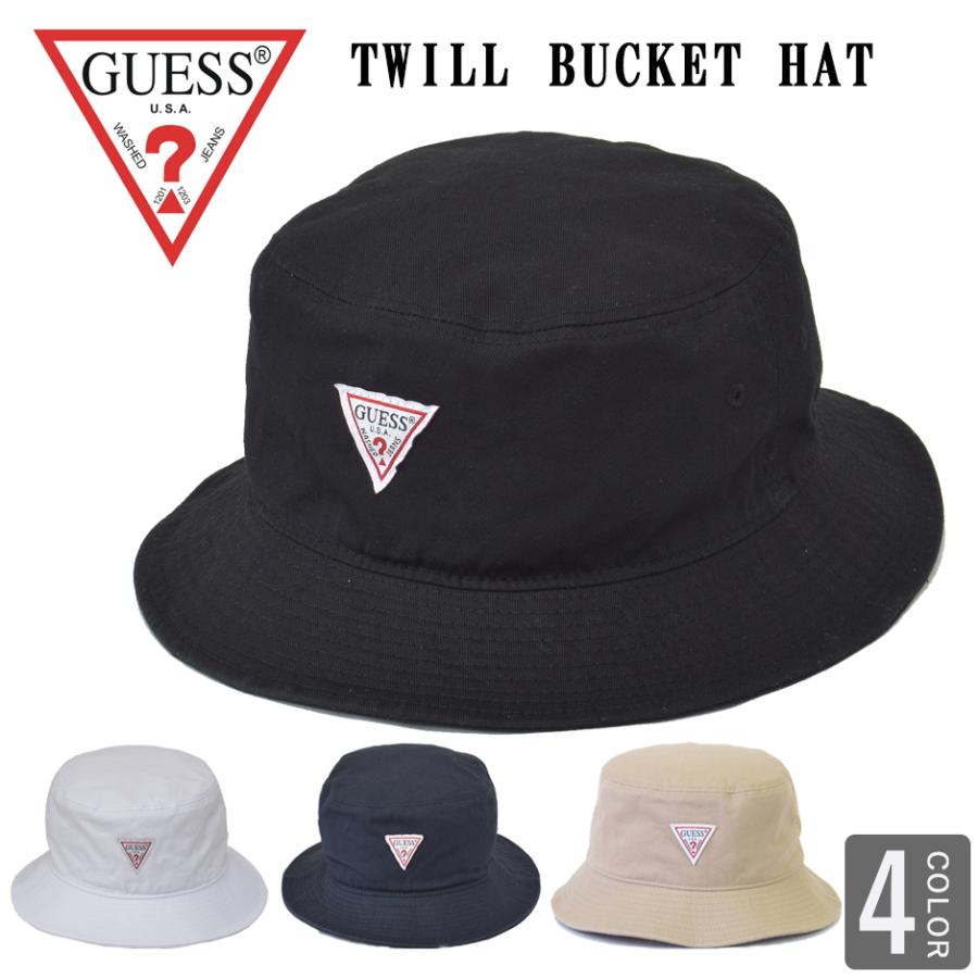 GUESS（ゲス） ロゴ ハット バケットハット 帽子 ロゴハット BUCKET
