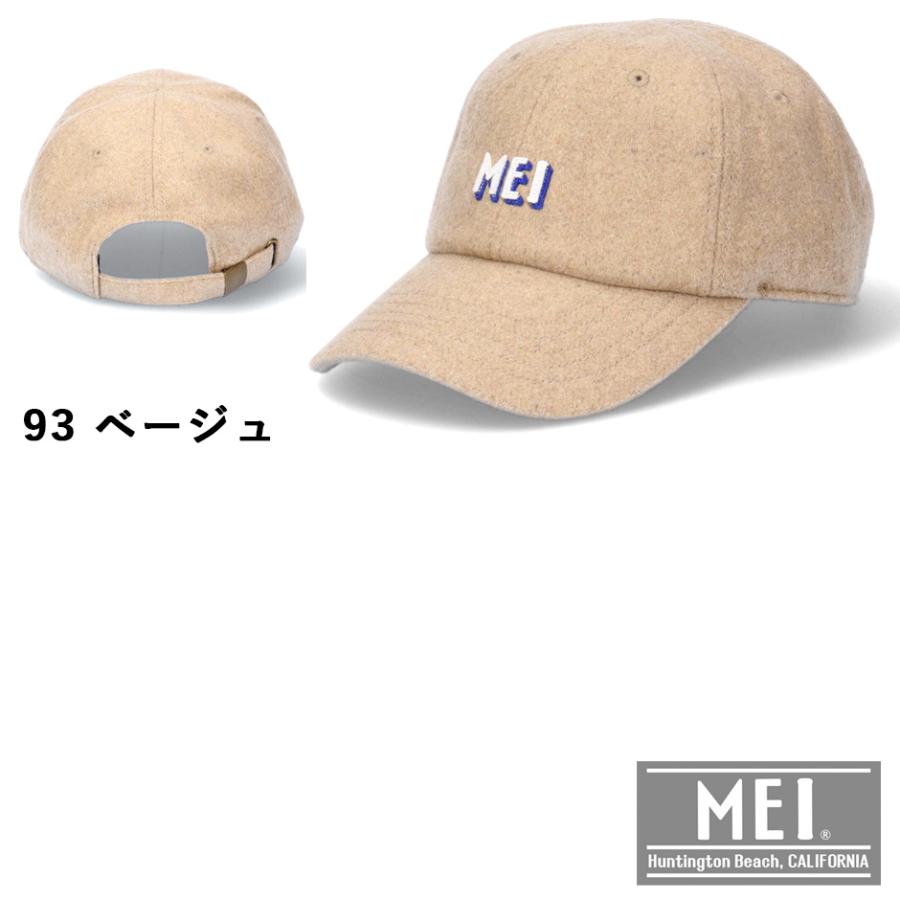 MEI（メイ） メルトン アップリケロゴ ローキャップ 帽子 キャップ