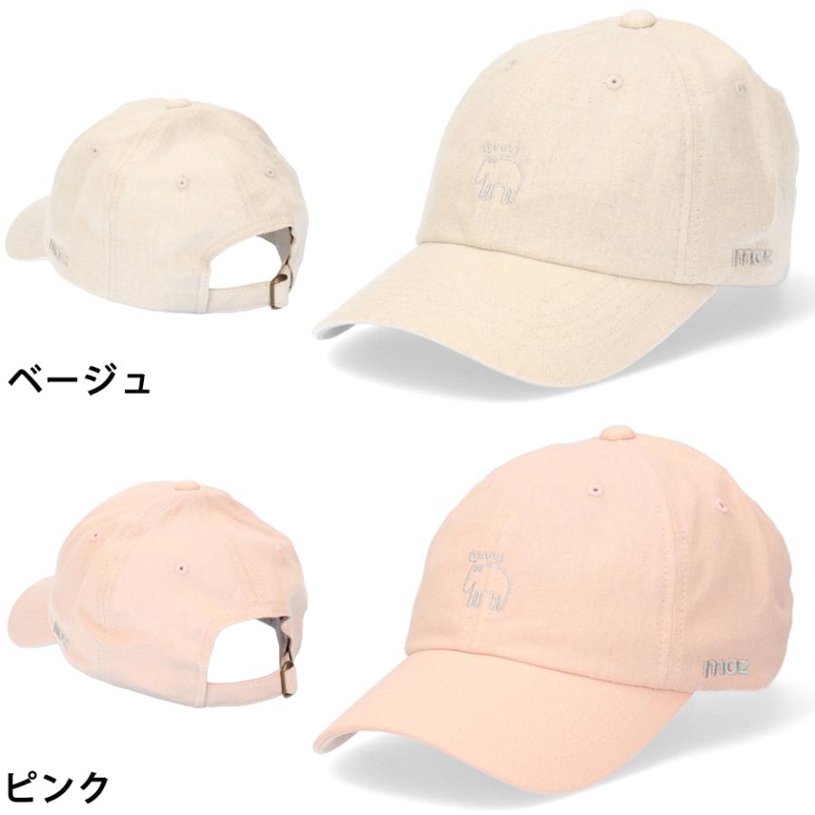 moz（モズ） スウェーデン 綿麻混 エルク ロゴ キャップ ヘンプ