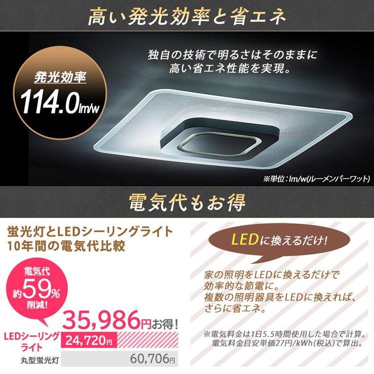 シーリングライト LED 12畳 アイリスオーヤマ パネルライトスクエア CEA-A12DLPS おしゃれ 照明器具 天井 調光調色 一人暮らし 新生活 *｜insair-y｜08