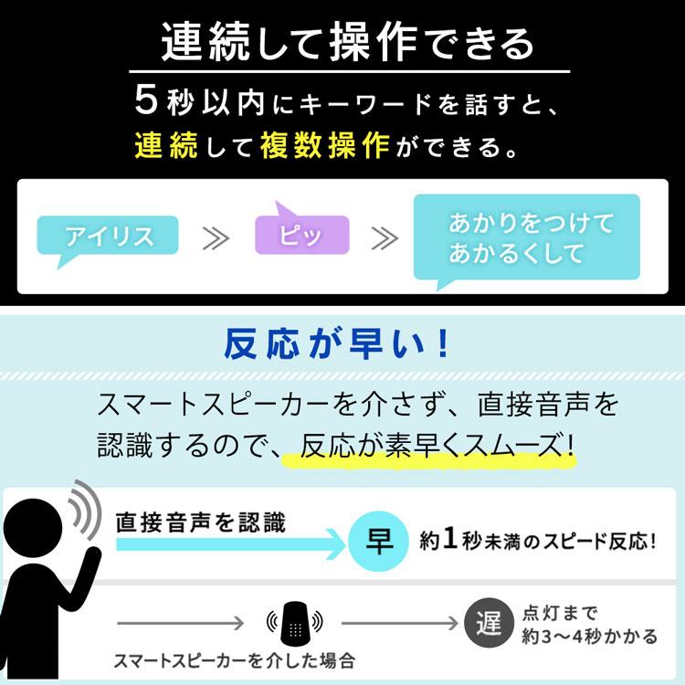 シーリングライト LED 8畳 音声操作 声で操作 調光 調色 アイリスオーヤマ 天井照明 リビング 寝室 リモコン付き 省エネ CL8DL-5.11WFV | IRIS OHYAMA | 05