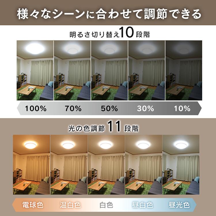 IRIS OHYAMA（アイリスオーヤマ） シーリングライト LED 8畳 調光 調色
