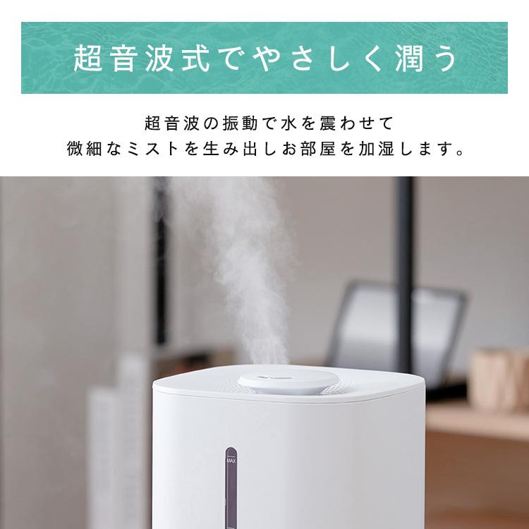 IRIS OHYAMA 加湿器 超音波 大容量 4L 卓上 上から給水 リビング IRIS OHYAMA 加湿器 超音波 大容量 4L 卓上 上から給水 リビング