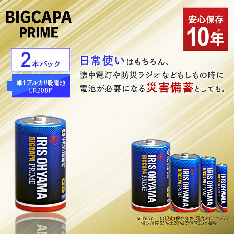 56%OFF!】 アイリスオーヤマ アルカリ乾電池 BIGCAPA PRIME 単3形 12本パック LR6BP 12P