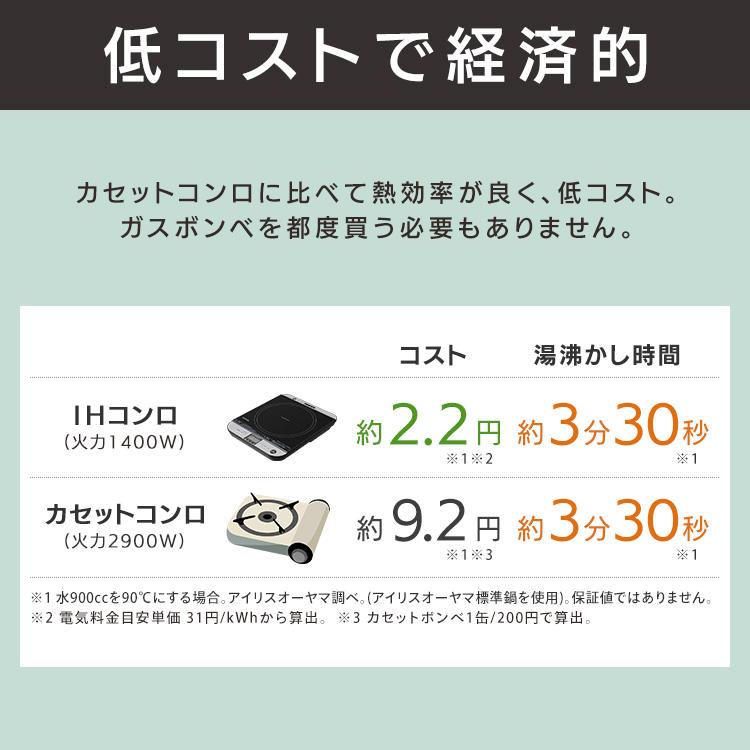 IRIS OHYAMA（アイリスオーヤマ） IHクッキングヒーター 対面式 卓上IH