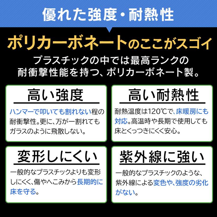 冷蔵庫マット Sサイズ 60×70 保護マット 保護シート 冷蔵庫 冷蔵庫下床保護パネルRPD-S アイリスオーヤマ｜insair-y｜04