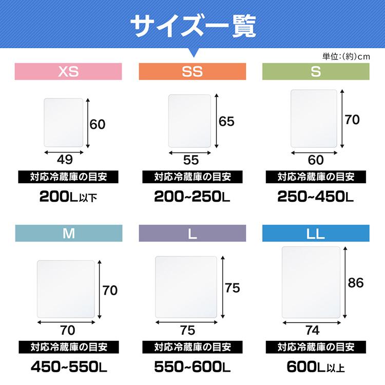 冷蔵庫マット Mサイズ 70×70 保護マット 保護シート 冷蔵庫 傷 汚れ 防止 冷蔵庫下床保護パネルRPD-M アイリスオーヤマ｜insair-y｜07