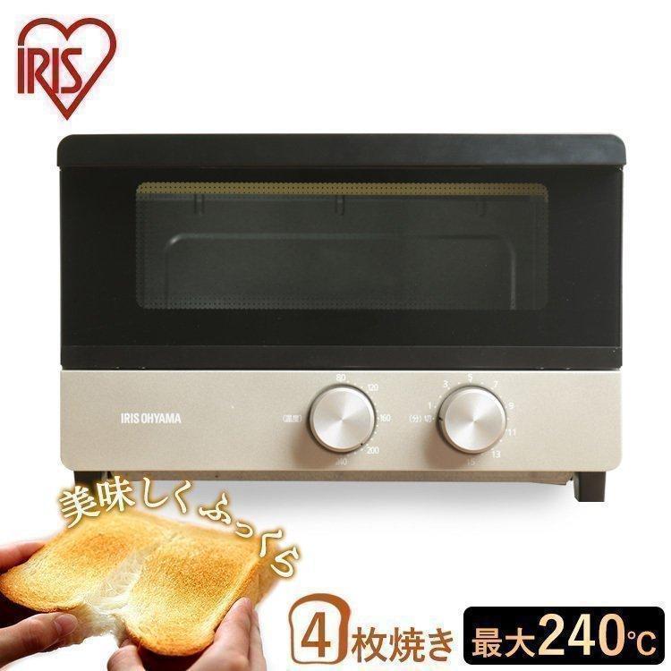 史上最も激安 新品 オーブントースター トースター おしゃれ 食パン アイリスオーヤマ D シャンパンゴールド POT-412FM-N