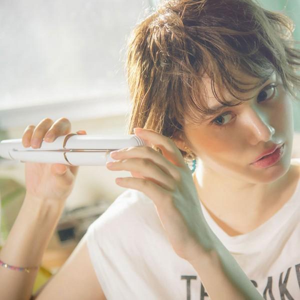 21年春の 毎日のスタイリングの待ち時間を短縮 ストレートアイロン D B 丸隆 Lv S01 白 ストレート ヘアアイロン ヘアケア 頭皮ケア