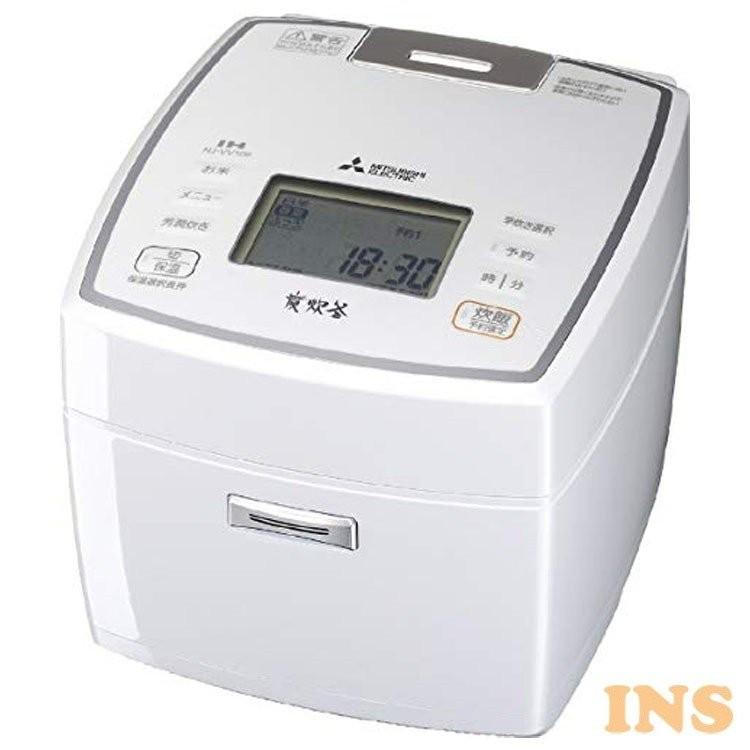 NV-VV109-W MITSUBISHI 三菱5合炊き炊飯器ジャー2019年製 三菱（MITSUBISHI） 炊飯器 5合炊き 5合 IH 炭炊釜 5.5合 5合炊き 備長