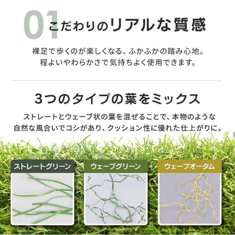 人工芝 2m×10m ロール アイリスオーヤマ 2個 芝生 耐久性 防カビ 庭 ベランダ ガーデニング DIY ペット ふかふか IP-30210 リアル人工芝 *の画像