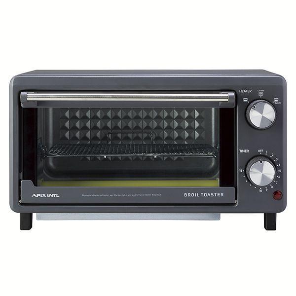 新品(送料無料) オーブントースター ブラック　トースター ATS-120-GY APIX INTERNATIONAL（アピックス インターナショナル） ブロイル