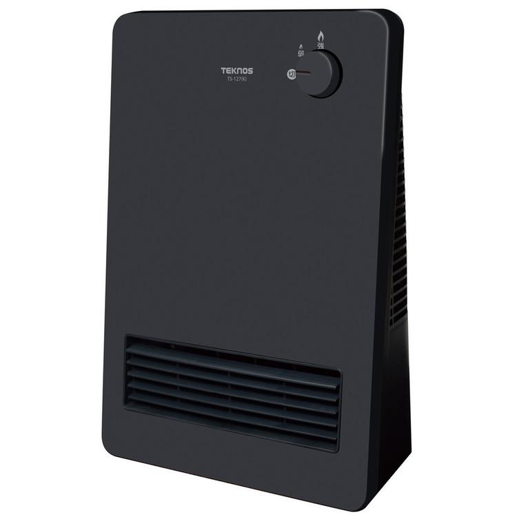 TEKNOS（テクノス） セラミックヒーター 1200W、600W ブラック TS-1290