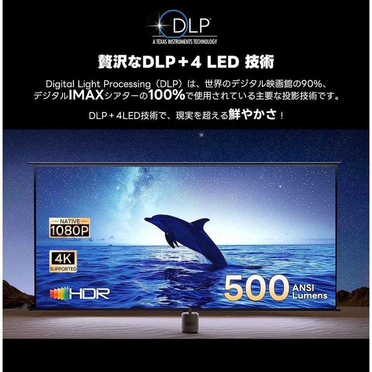 Etoe プロジェクター ポータブルプロジェクター 超コンパクト DLP