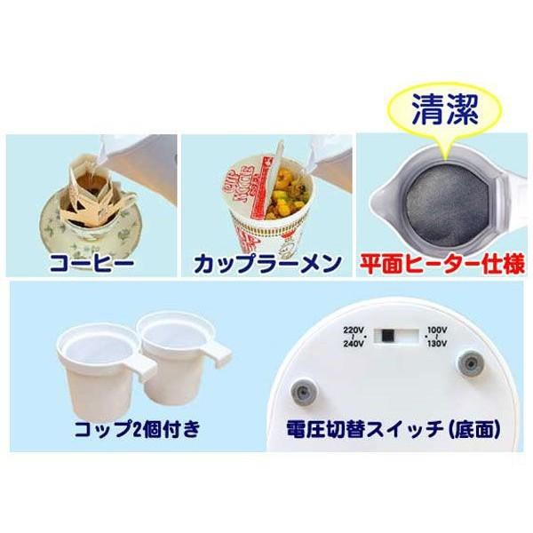 湯沸器 カシムラ マルチボルテージ湯沸器 TI-39｜insair-y｜02