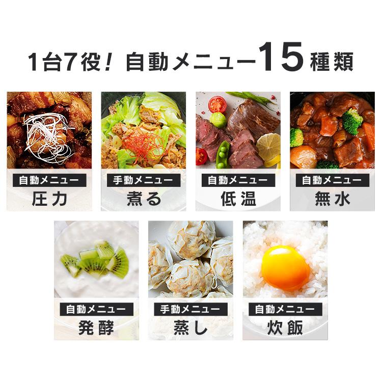 IRIS OHYAMA（アイリスオーヤマ） 電気圧力鍋 3L 3リットル 1台7役