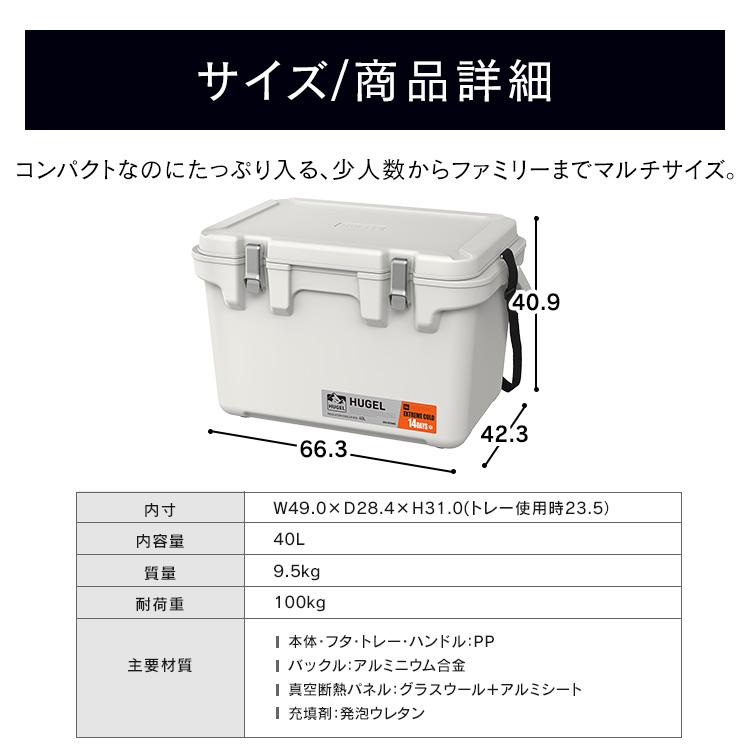 IRIS OHYAMA（アイリスオーヤマ） クーラーボックス 大型 釣り 40L