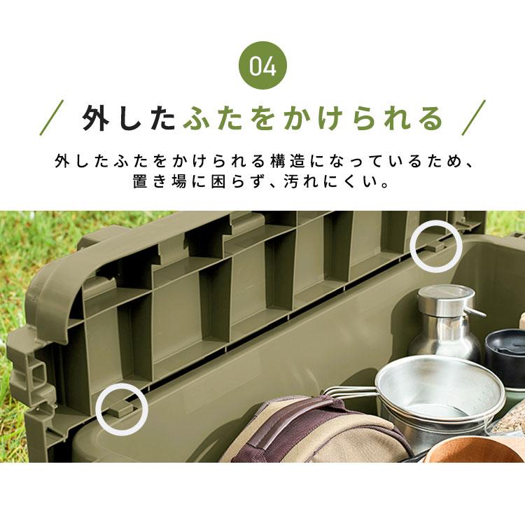 IRIS OHYAMA コンテナボックス フタ付き 収納ボックス 蓋 屋外
