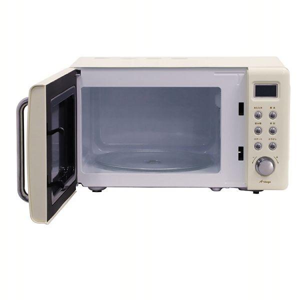 A-stage 単機能レトロ調　電子レンジ　20L ✨希少なライトグリーン✨ A-stage 単機能レトロ調電子レンジ 20L DRW-20HF-G （D） : 照明と