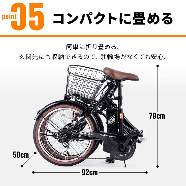 電動自転車 安い 自転車 おしゃれ PELTECH ノーパンク 20インチ 折り畳み 電動アシスト自転車 外装6段変速 (簡易組立必要品) TDN-206LNX (代引不可)(TD)｜insair-y｜08