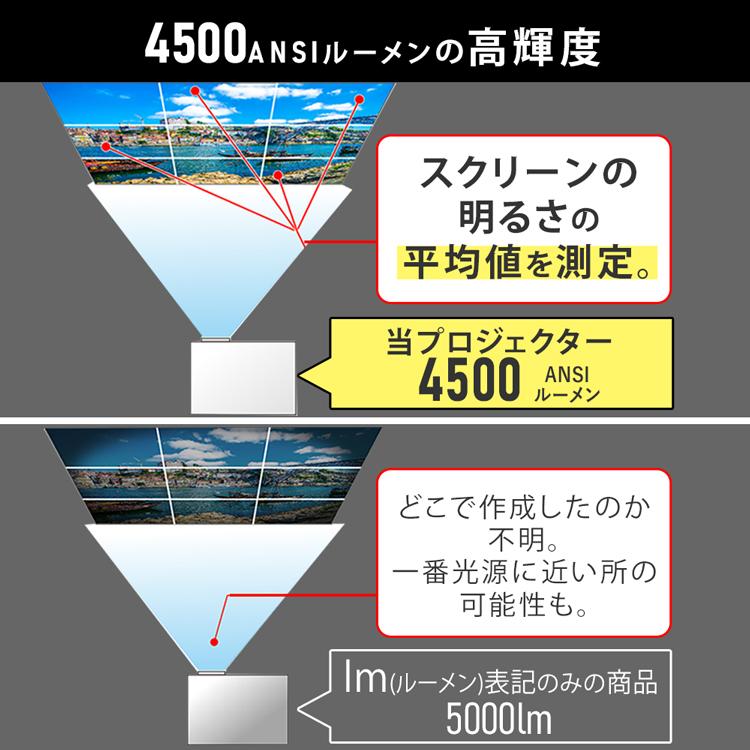 IRIS OHYAMA（アイリスオーヤマ） 超短投写プロジェクター IP-AU450W