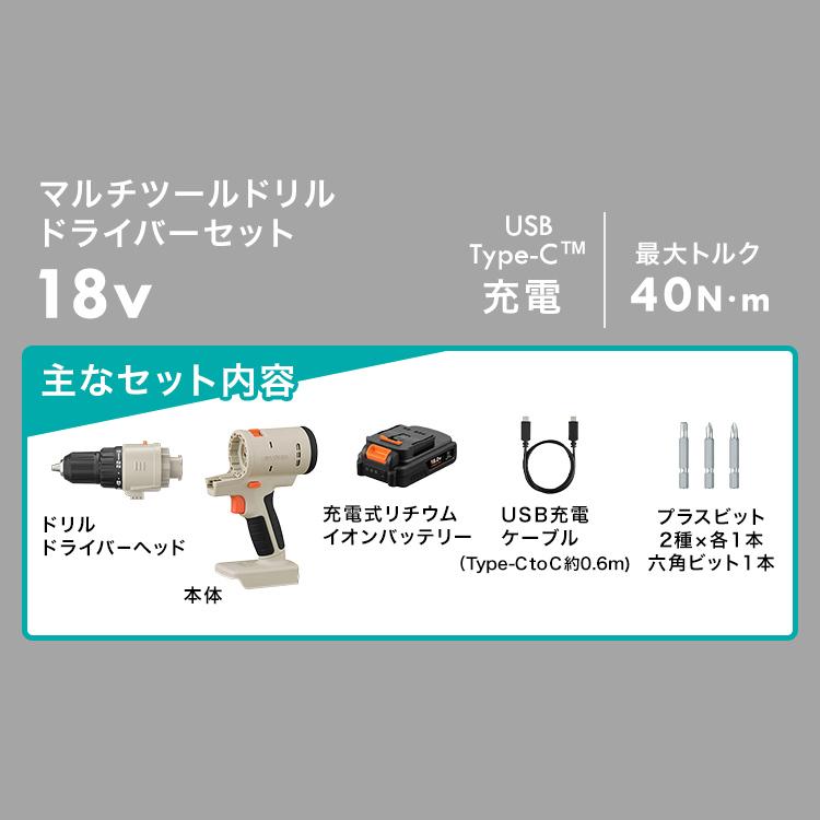 IRIS OHYAMA（アイリスオーヤマ） 電動ドライバー 充電式 マルチツール