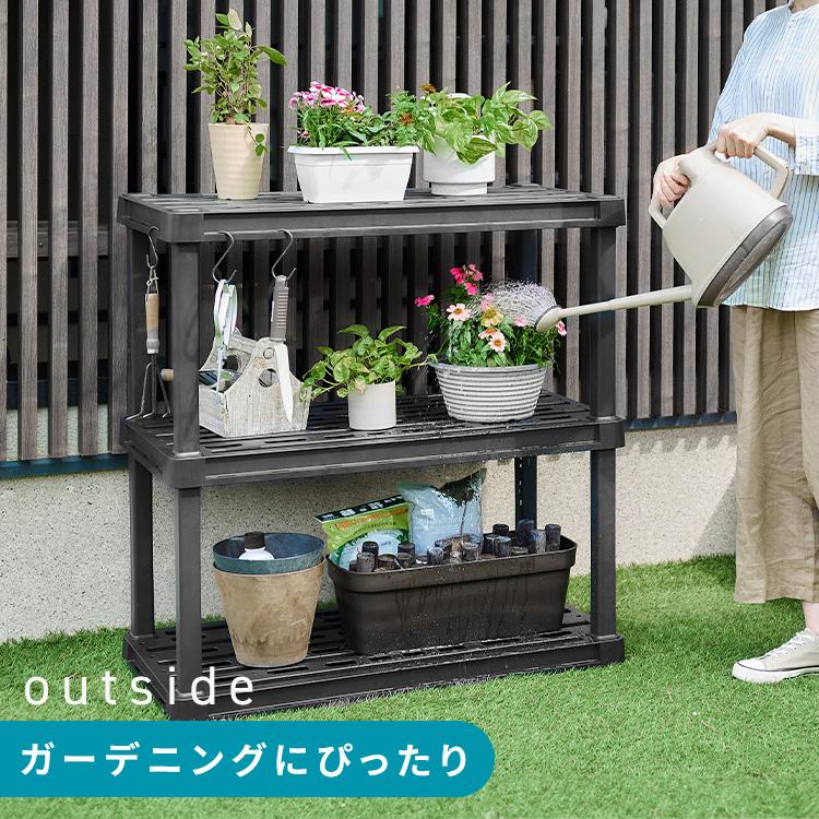 IRIS OHYAMA（アイリスオーヤマ） 棚 ラック 4段 プラスチックラック