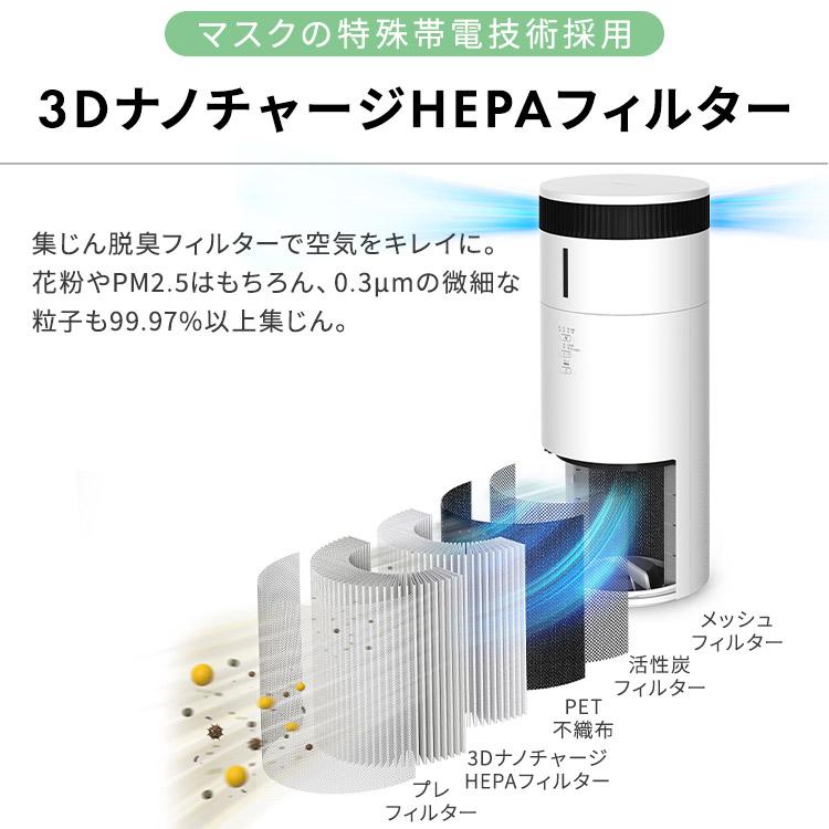 空気清浄機 花粉対策 加湿器 気化式 20畳 加湿空気清浄機 丸洗い 洗える HEPAフィルター 脱臭 ペット AAP-SH40A-W アイリスオーヤマ * | IRIS OHYAMA | 02
