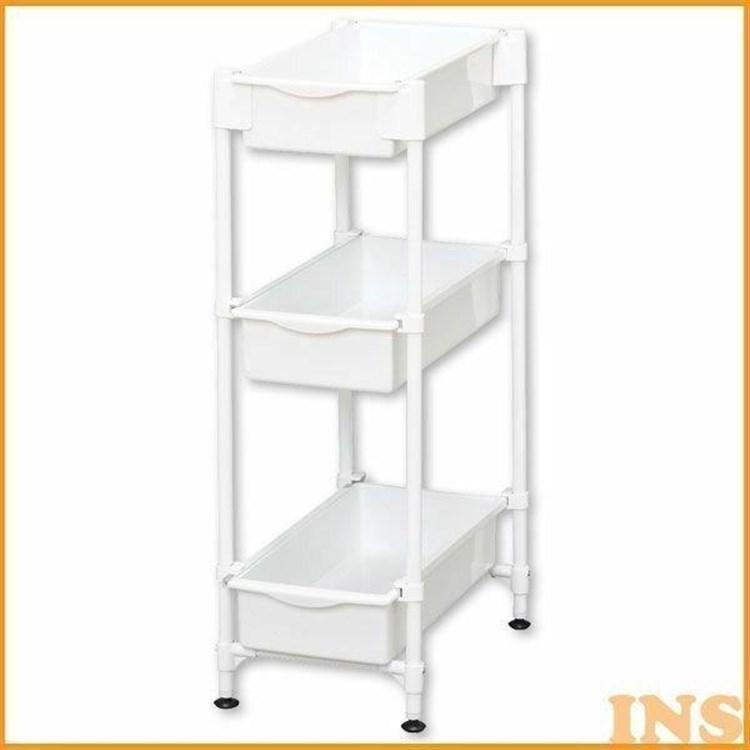 サイドラック IRIS OHYAMA（アイリスオーヤマ） サイドラック 3段 SDR-3 ホワイト