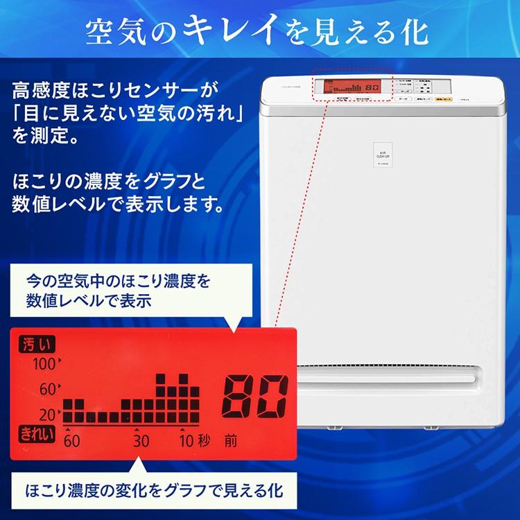 IRIS OHYAMA 空気清浄機 25畳 花粉対策 小型 静音 コンパクト