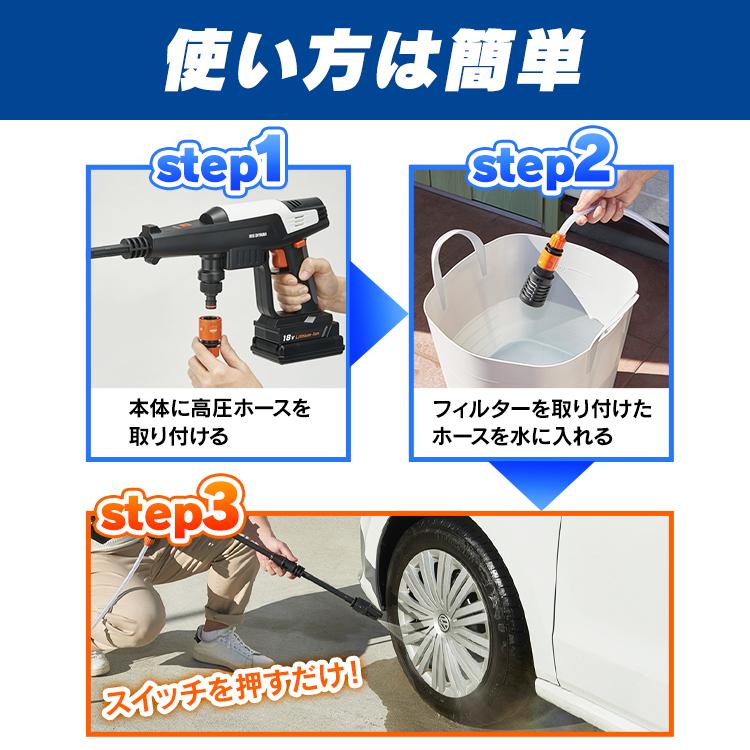 IRIS OHYAMA（アイリスオーヤマ） 高圧洗浄機 コードレス コードレス