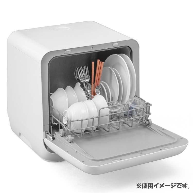 食洗機 工事不要 食器洗い乾燥機 即納 アイリスオーヤマ コンパクト 3人用 食洗器 据え置き型 一人暮らし ISHT-5000-W｜insdenki-y｜08