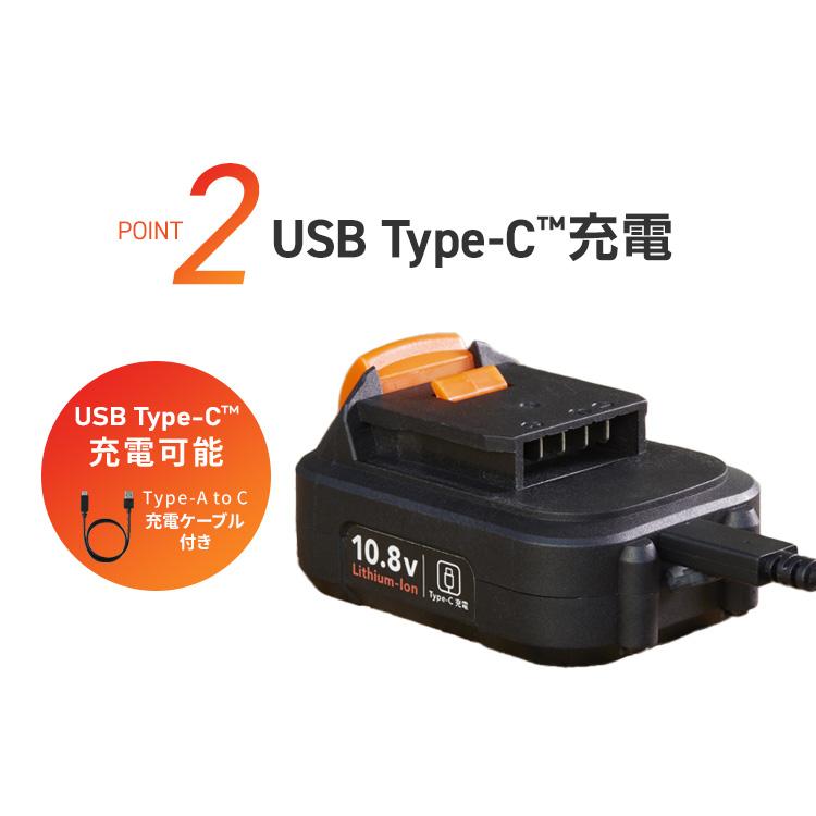 ボニック＆充電器付き IRIS OHYAMA（アイリスオーヤマ） ＼Type-C充電／ 電動ノコギリ 充電式