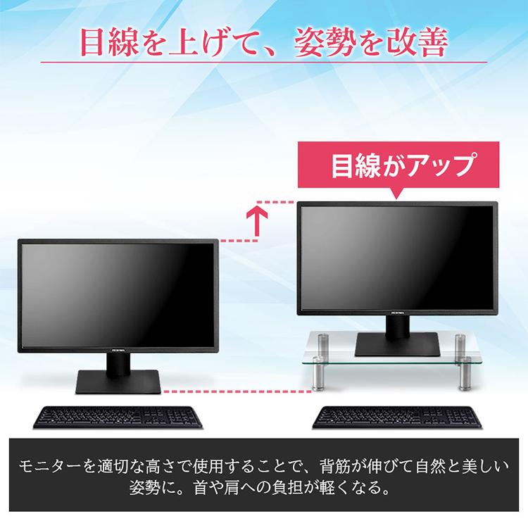 IRIS OHYAMA（アイリスオーヤマ） モニター台 パソコン台 モニター