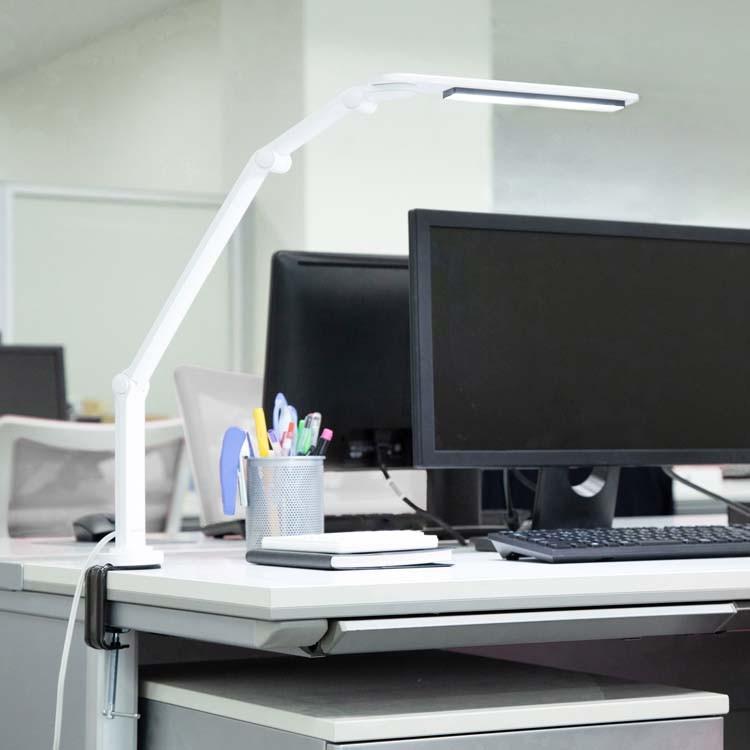 デスクライト LED LEDライト 子供 目に優しい テレワーク リモートワーク クランプ式 学習机 勉強 LEDデスクライト アイリスオーヤマ LDL-701CL-W | IRIS OHYAMA | 03