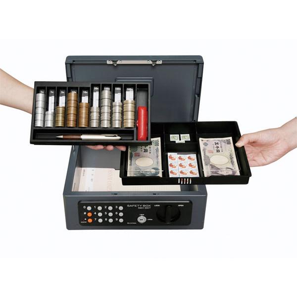 IRIS OHYAMA（アイリスオーヤマ） 金庫 小型 家庭用 手提げ金庫