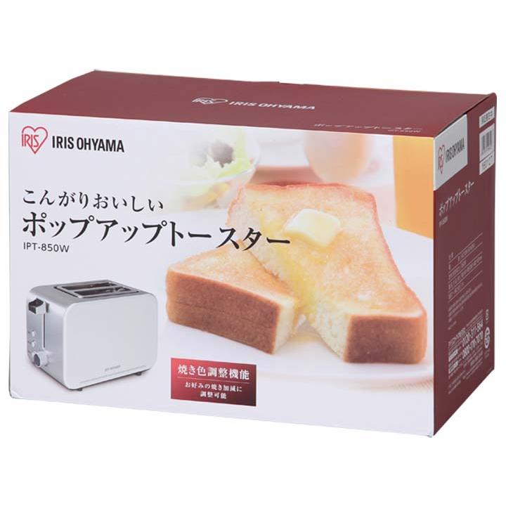 IRIS OHYAMA ポップアットースター　新品 IRIS OHYAMA（アイリスオーヤマ） ポップアップトースター 4枚切り対応